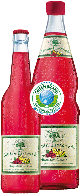 2 Flaschen Himbeere-Zitrone Bad Brambacher Gartenlimonade