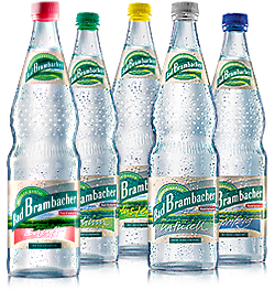 Mineralwasser naturell, Mineralwasser sanft, Mineralwasser medium, Mineralwasser spritzig, Mineralwasser plus Lemon